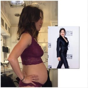 HTGAWM - K.Souza pregnant belly